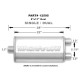 1x input / 2x output MagnaFlow steel muffler 12595 | races-shop.com