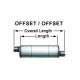 1x input / 1x output MagnaFlow steel muffler 13649 | races-shop.com
