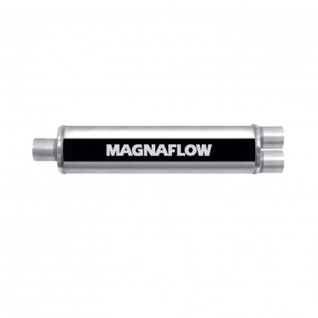 1x input / 2x output MagnaFlow steel muffler 13762 | races-shop.com