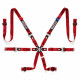 Seatbelts and accessories FIA 6 point sport safety belts SPARCO PRO H-9 2" (50mm), red | races-shop.com