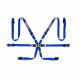 Seatbelts and accessories FIA 6 point sport safety belts SPARCO COMPETITION H-2 PD 2" (50mm), blue | races-shop.com