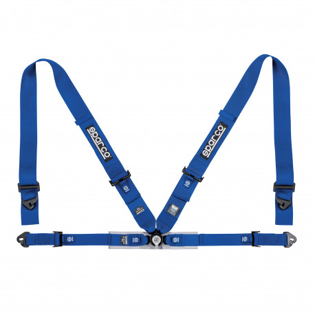 Seatbelts and accessories FIA 4 point safety belts SPARCO SPORT H-4 blue | races-shop.com