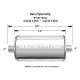 1x input / 1x output MagnaFlow steel muffler 14153 | races-shop.com