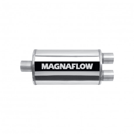 1x input / 2x output MagnaFlow steel muffler 14218 | races-shop.com