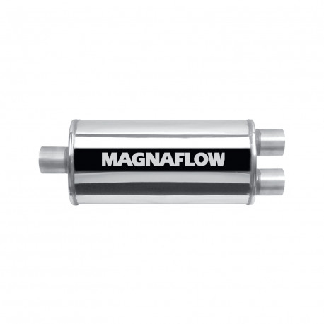 1x input / 2x output MagnaFlow steel muffler 14258 | races-shop.com