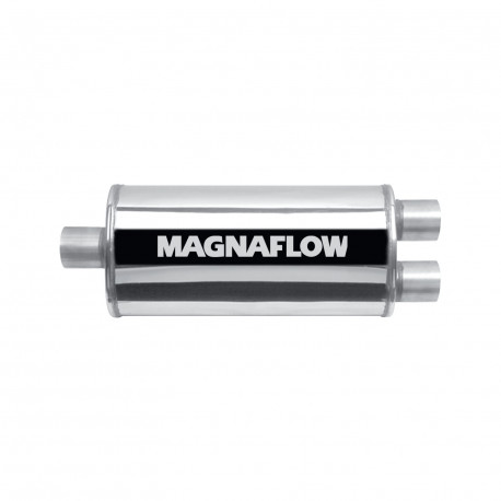 1x input / 2x output MagnaFlow steel muffler 14278 | races-shop.com