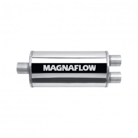 1x input / 2x output MagnaFlow steel muffler 14298 | races-shop.com