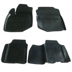 Rubber car floor mats for HONDA Jazz II 2008-2014