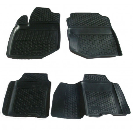 For specific model Rubber car floor mats for HONDA Jazz II 2008-2014 | races-shop.com