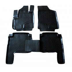 Rubber car floor mats for HYUNDAI Santa Fe II 2006-2013