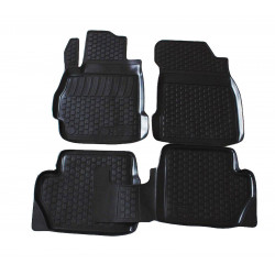 Rubber car floor mats for MAZDA 2 2007-2014
