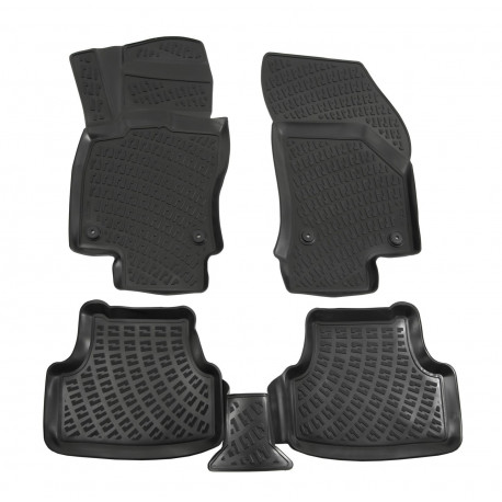 For specific model Rubber car floor mats for VOLKSWAGEN T-roc 2017-up | races-shop.com