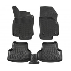 Rubber car floor mats for SKODA Karoq 2017-up