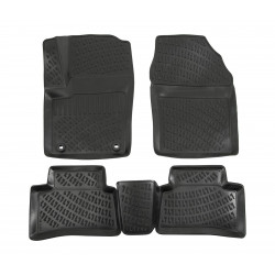 Rubber car floor mats for TOYOTA C-HR 2wd 2016-up