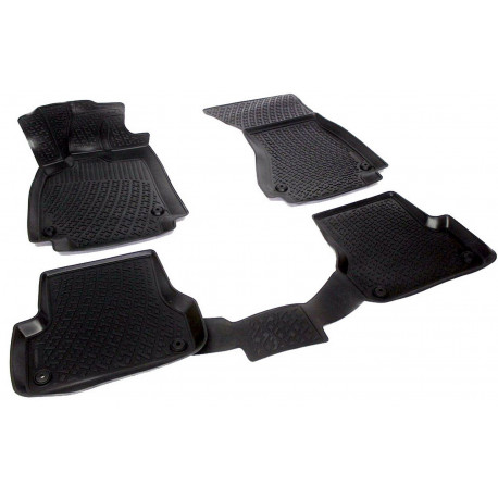 For specific model Rubber car floor mats for AUDI A6 C7 2011- up | races-shop.com