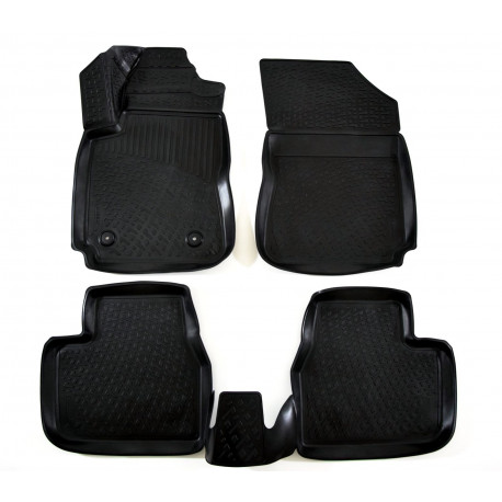 For specific model Rubber car floor mats for CITROEN C4 Cactus 2014-up | races-shop.com