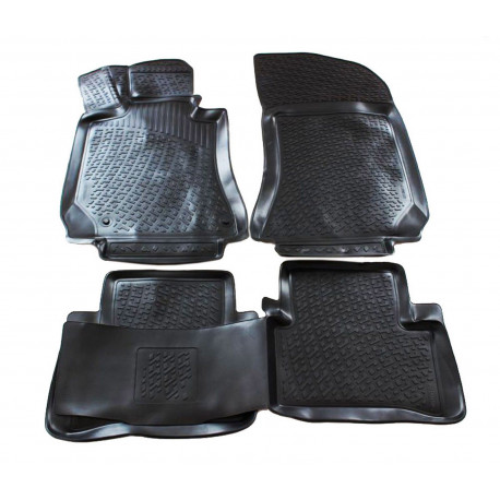 For specific model Rubber car floor mats for MERCEDES C Class V204 2006-2011 | races-shop.com