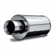 Double wall - Round rolled MagnaFlow Stainless muffler 14812 | races-shop.com