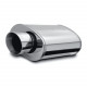 Double wall - Round rolled MagnaFlow Stainless muffler 14819 | races-shop.com