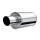 Single wall - round rolled MagnaFlow Stainless muffler 14824 | races-shop.com