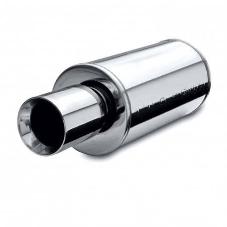 Double wall - Round rolled MagnaFlow Stainless muffler 14825 | races-shop.com