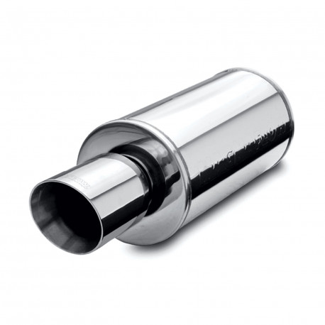 Double wall - Round rolled MagnaFlow Stainless muffler 14826 | races-shop.com