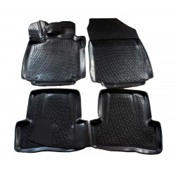 Rubber car floor mats for RENAULT Clio IV 2012-2019