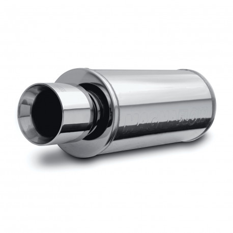 Double wall - Round rolled MagnaFlow Stainless muffler 14840 | races-shop.com