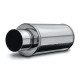 Single wall - round rolled MagnaFlow Stainless muffler 14843 | races-shop.com