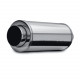 Single wall - round rolled MagnaFlow Stainless muffler 14846 with E9 approval | races-shop.com