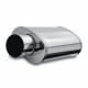 Single wall - round rolled MagnaFlow Stainless muffler 14850 | races-shop.com