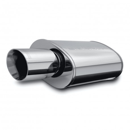 Double wall - Round rolled MagnaFlow Stainless muffler 14851 | races-shop.com