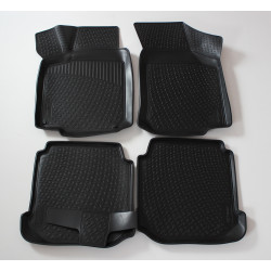Rubber car floor mats for TOYOTA Hilux Pick Up 2016-up