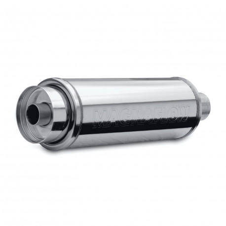 Single wall - round rolled MagnaFlow Stainless muffler 14853 | races-shop.com