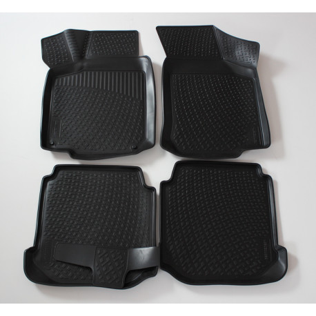 For specific model Rubber car floor mats for SKODA Octavia III 2013 -up | races-shop.com
