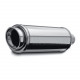 Double wall - Round rolled MagnaFlow Stainless muffler 14855 with E9 approval | races-shop.com