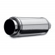 Single wall - round rolled MagnaFlow Stainless muffler 14857 with E9 approval | races-shop.com