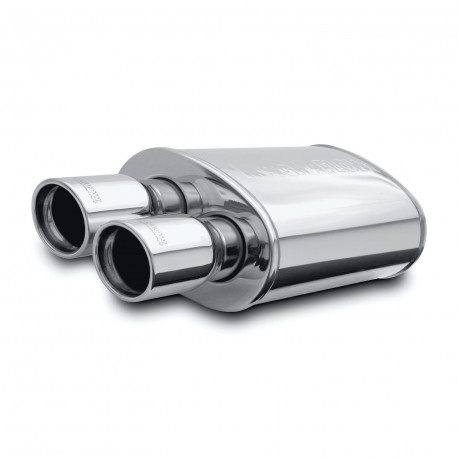 Dual Tips MagnaFlow Stainless muffler 14862 with E9 approval | races-shop.com