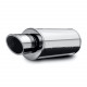 Double wall - Round rolled MagnaFlow Stainless muffler 14864 with E9 approval | races-shop.com