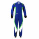Suits CIK-FIA children's karting suit SPARCO Kerb K44, blue/black/white/green | races-shop.com
