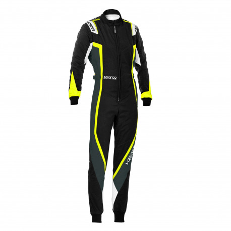 Suits CIK-FIA Child race suit SPARCO Lady Kerb K44 black/yellow | races-shop.com
