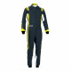 Suits CIK-FIA children`s karting suit SPARCO Thunder K43, grey/yellow | races-shop.com