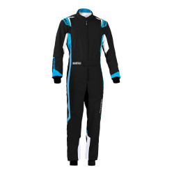 CIK-FIA karting suit SPARCO Thunder K43, black/blue