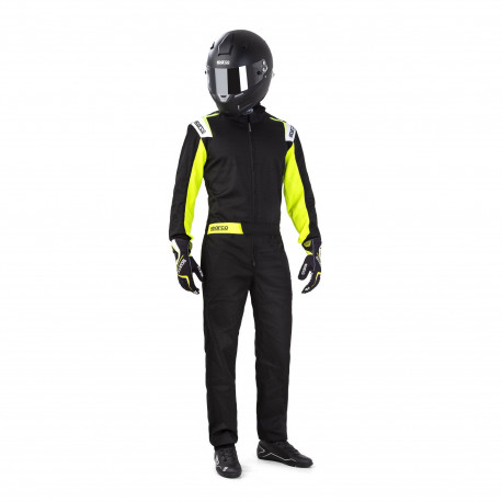 Suits Race suit Sparco Rookie black/yellow | races-shop.com