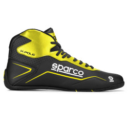 Karting shoes Sparco K-POLE, black/fluo yellow