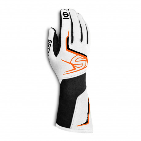 Gloves Race gloves Sparco TIDE K (external stitching) black/orange | races-shop.com