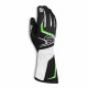 Gloves Race gloves Sparco TIDE K (external stitching) black/green | races-shop.com