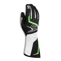 Karting gloves Sparco TIDE K (external stitching), black/green