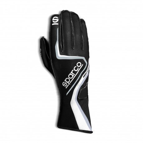 Gloves Race gloves Sparco Record WP (external stitching) black/grey | races-shop.com