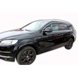 Window deflectors for AUDI Q7 I 5D 2006-2015 (+OT) 4pcs (front+rear)
